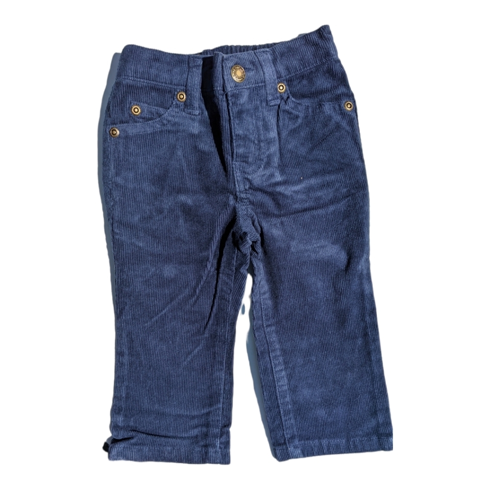 Janie and Jack Boys 12-18m Blue Corduroy Pants